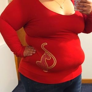 Baby Phat red sweater